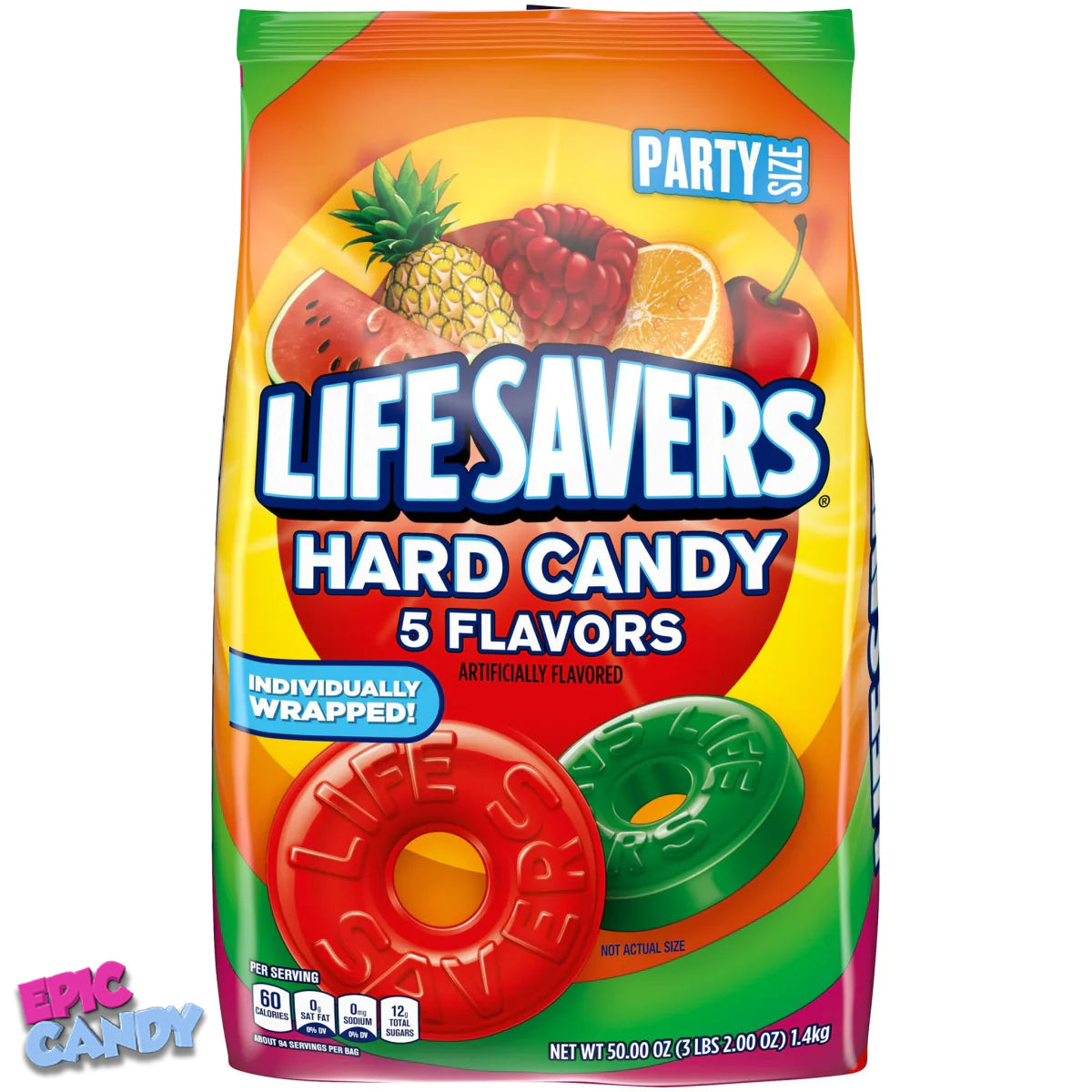 Lifesavers American Hard Candy 5 Flavours Indvidually wrapped 1.4kg
