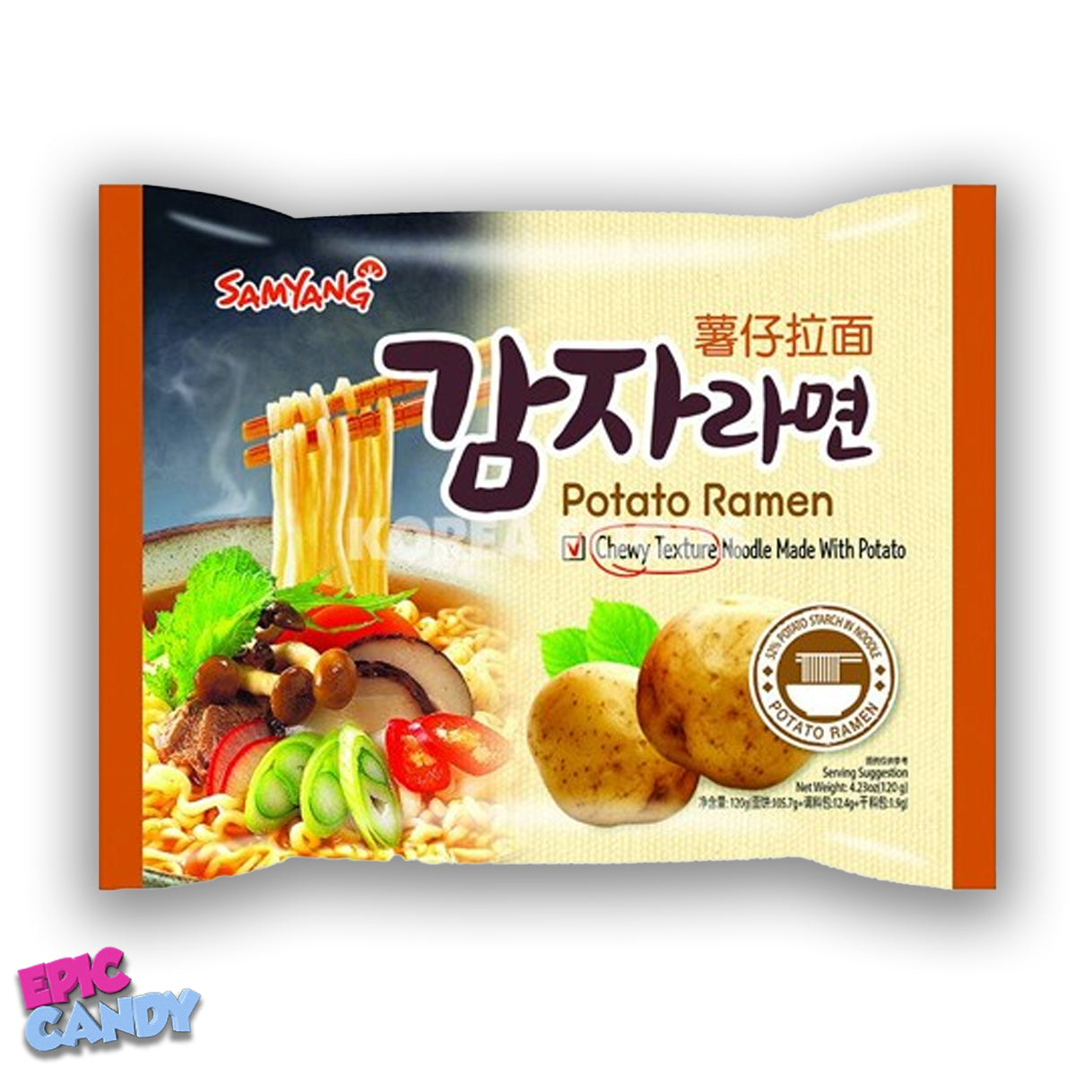 Samyang Potato Ramen (Soup Noodles) 120g