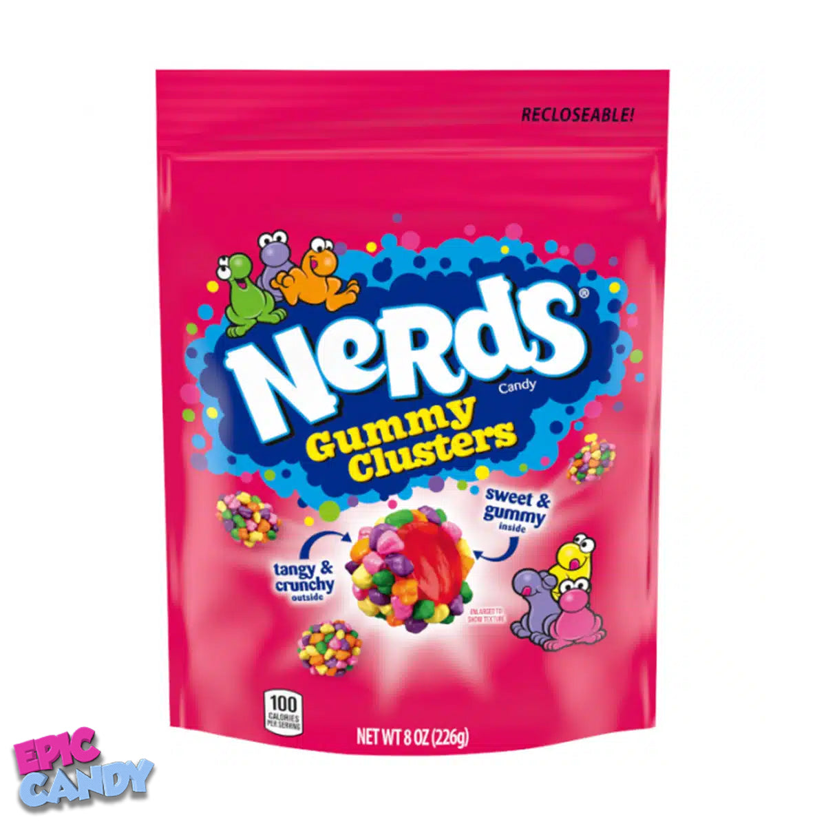 Nerds Gummy Clusters Rainbow 226g – Sweet & Tangy Rainbow Candy Delight!