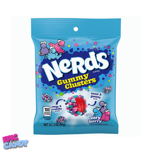 Nerds Very Berry Gummy Clusters 85g – Sweet & Tangy Candy Delight!