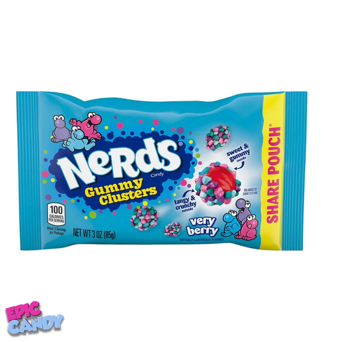 Nerds Very berry Gummy Clusters 85g – Sweet & Tangy Candy Delight!