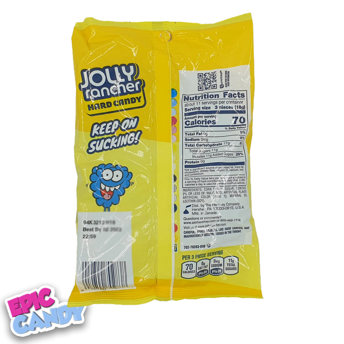 Jolly Rancher Hard Candy All Blue Raspberry (198g)