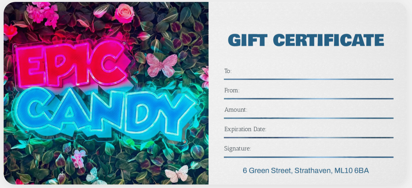 Epic Candy Gift Card