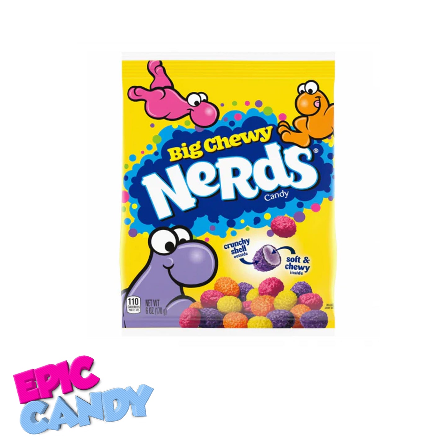 Big Chewy Nerds 170g – Sweet, Tangy, and Fun Chewy Crunch!