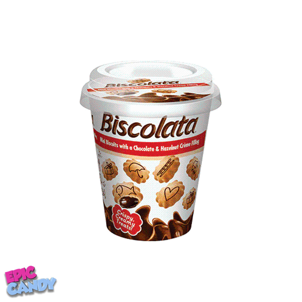 Biscolata Mini Biscuits 100g – Milk Chocolate & Hazelnut Crème Filled Bites