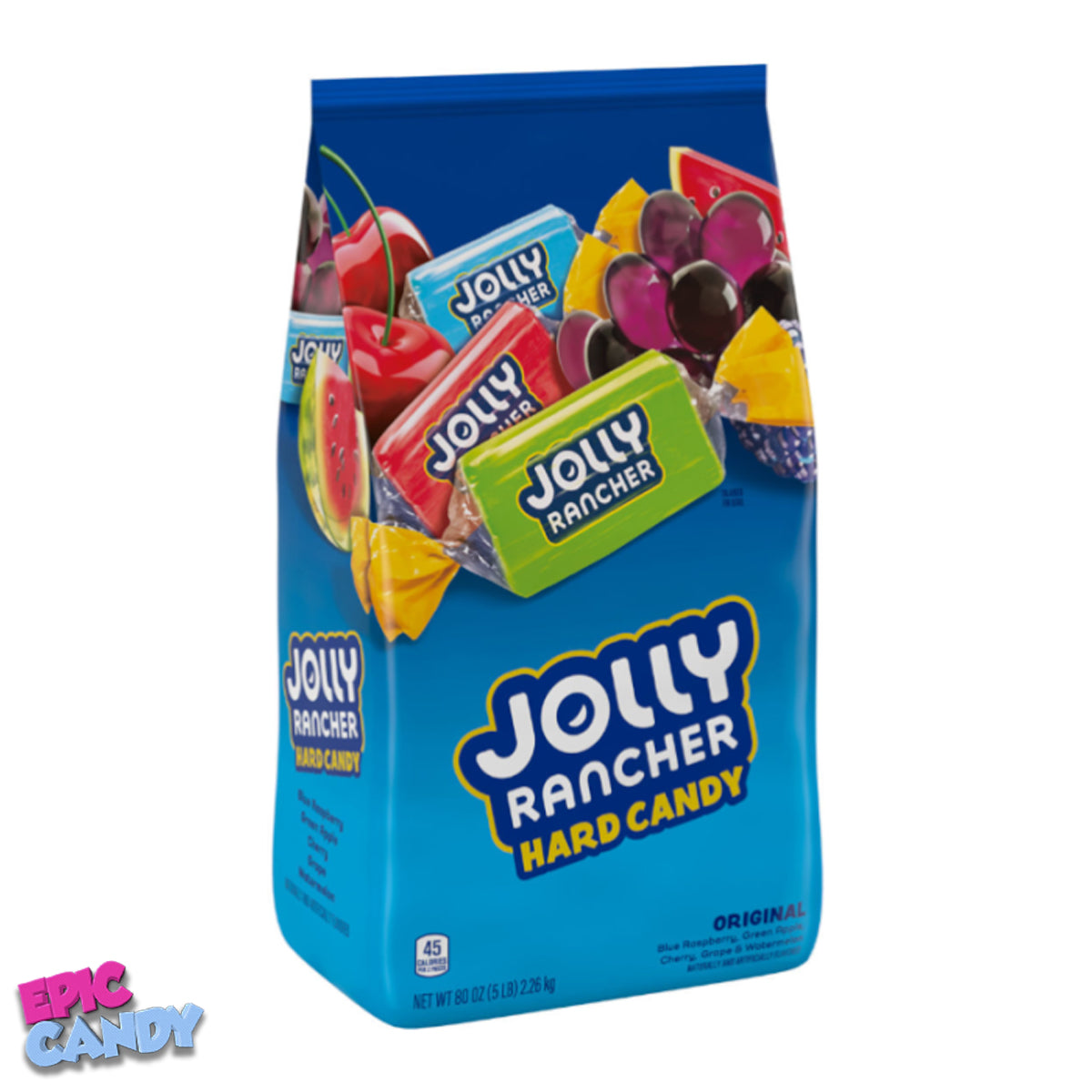 Jolly Rancher Original Hard Candy 2.26KG Large Share Bag – Sweet and Bold Flavour Assortment!