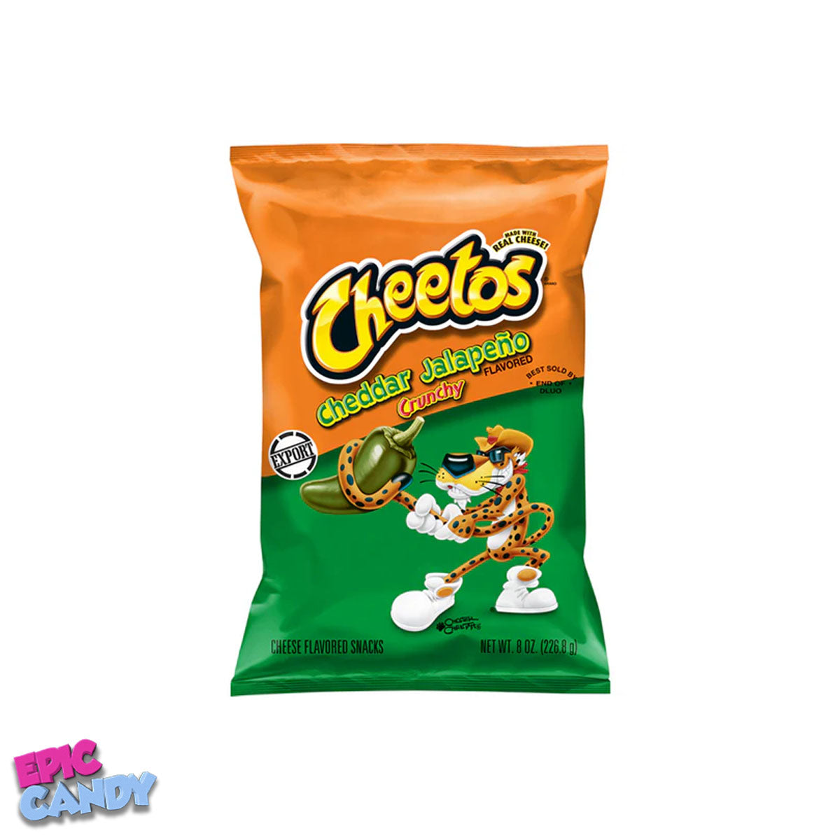 Cheetos Crunchy Cheddar Jalapeño - Spicy Cheddar Snack (226.8g)