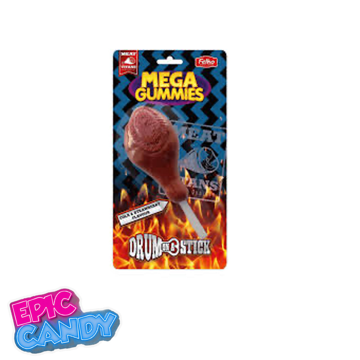Mega Gummies Drum On A Stick 120g