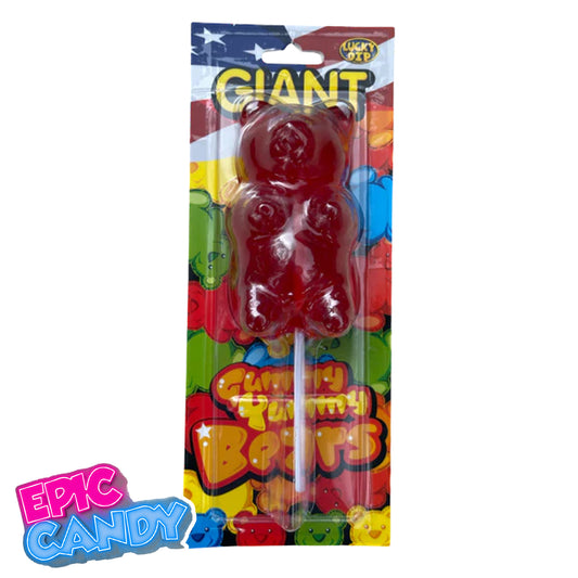 Giant Gummy Yummy Bears - Red Strawberry Flavor 227g
