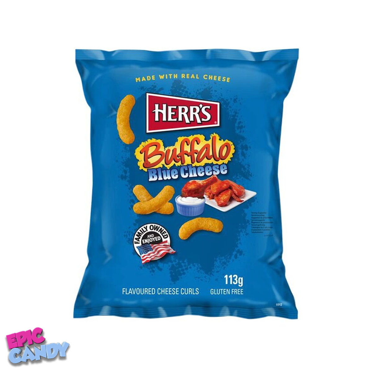 Herr’s Buffalo Blue Cheese Flavored Chips - 113g