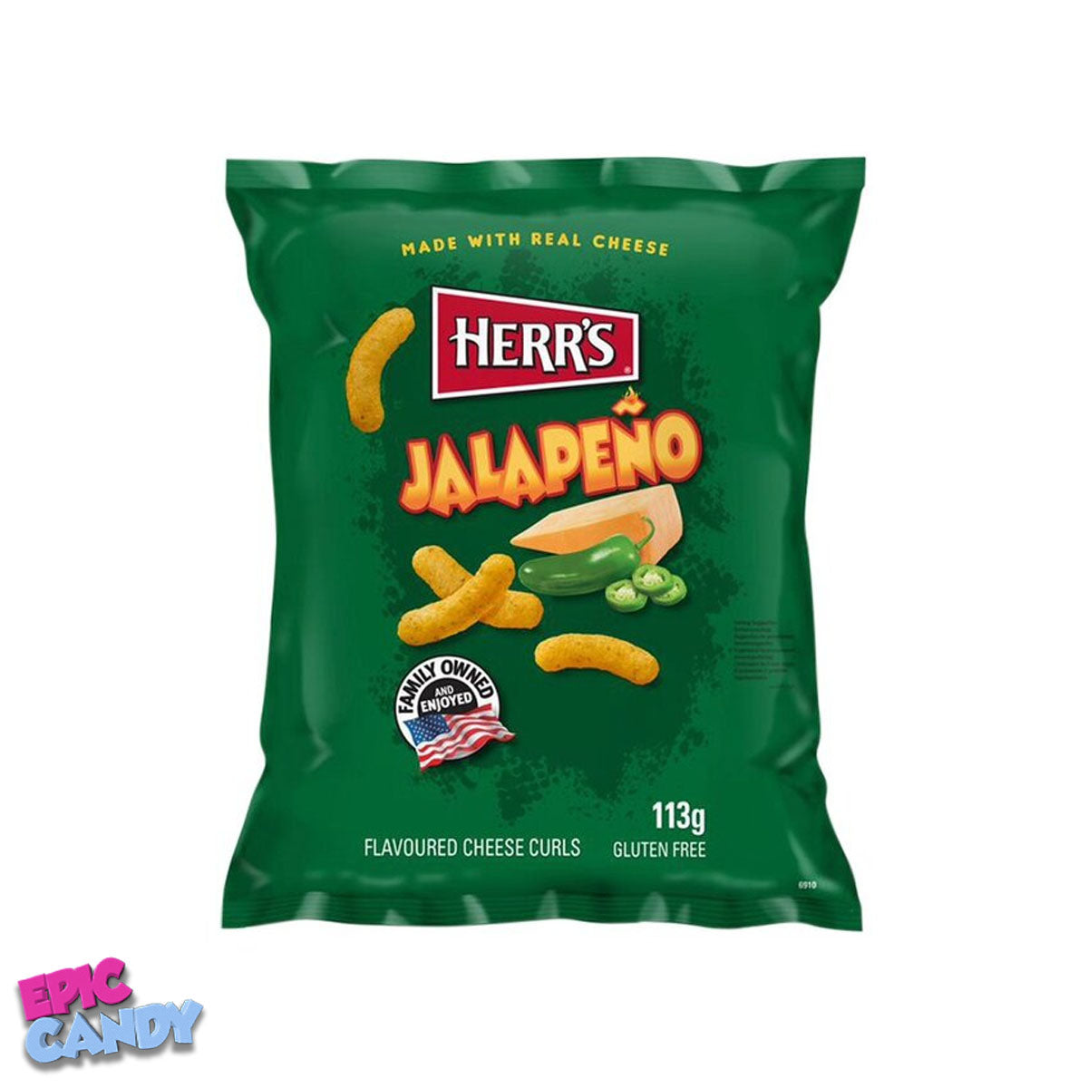 Herr’s Jalapeño Flavored Chips - 113g