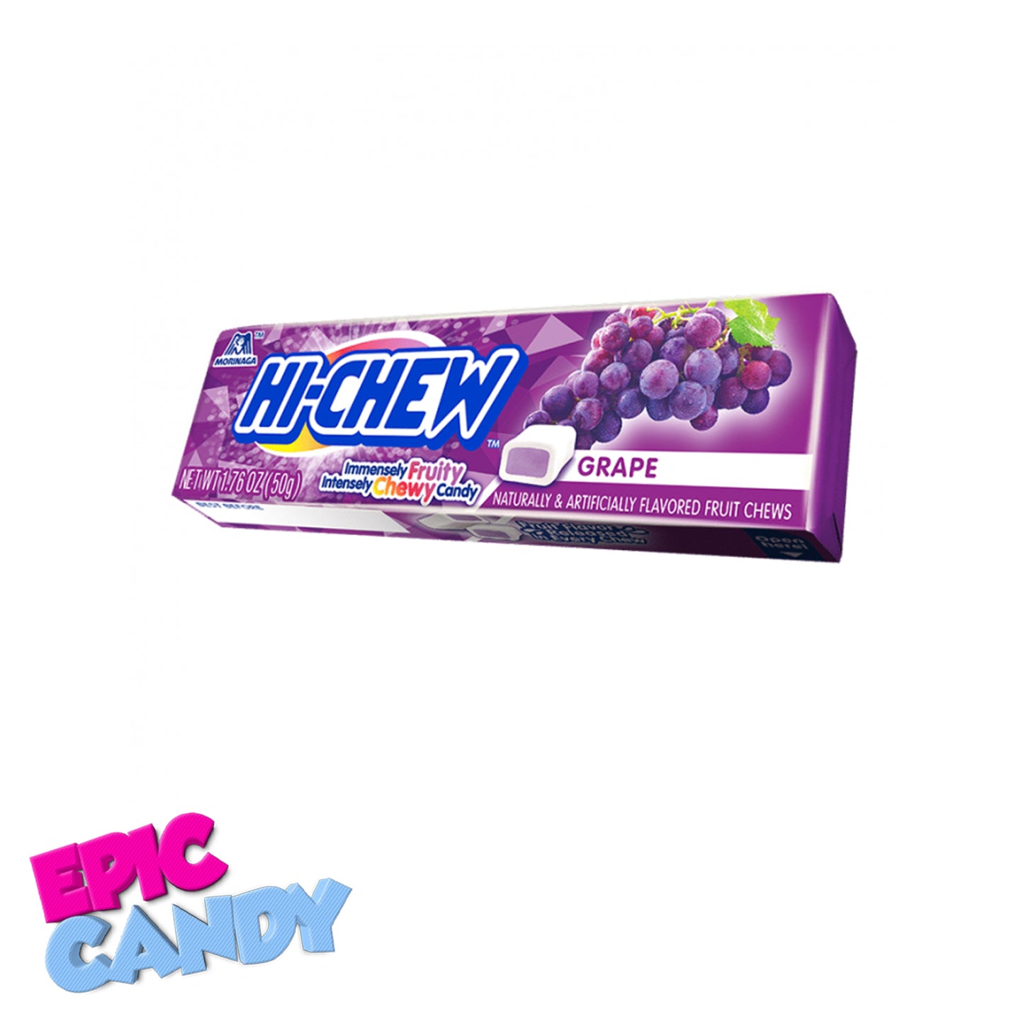 Hi-Chew Grape 50g – Sweet & Juicy Grape Chewy Candy!