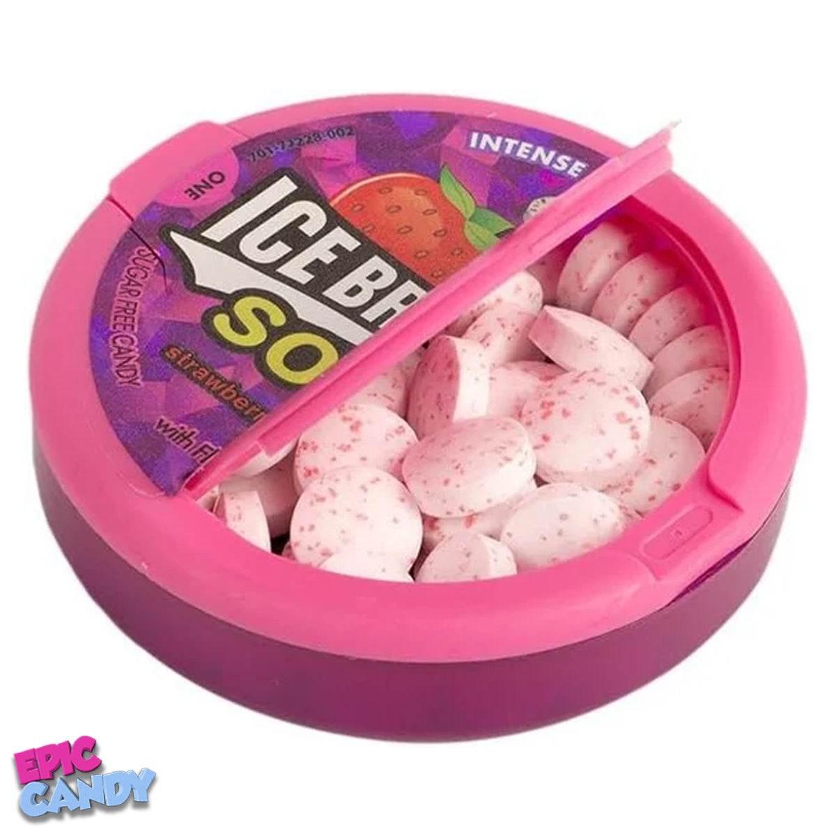 Ice Breakers Sours Mixed Berry, Strawberry, Cherry Mints Sugar Free 42G