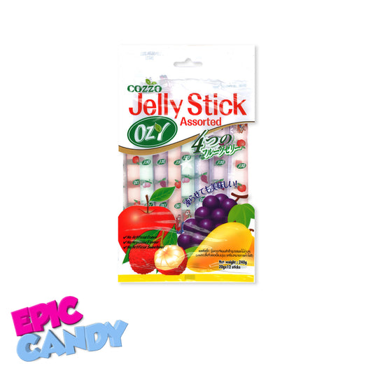 Cozzo Jelly Stick Assorted 240g – Chewy, Fruity, and Fun Jelly Candy!