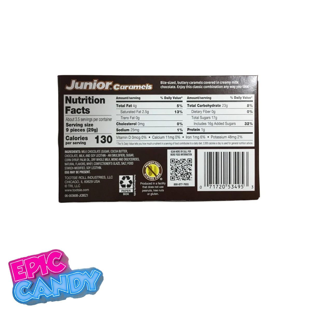 Junior Caramels — Theatre Box 102 g