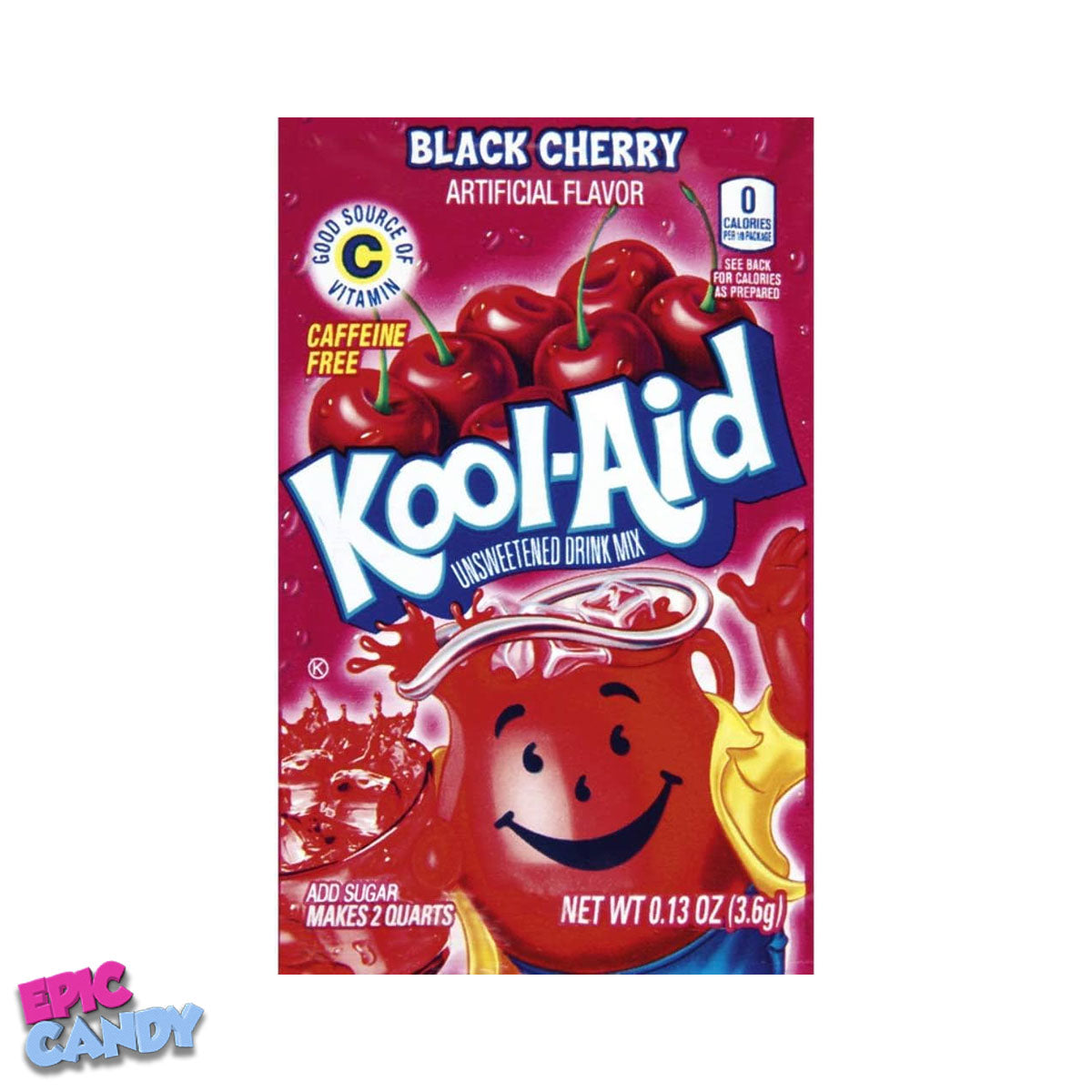 Kool-Aid Unsweetened Drink Mix Black Cherry 3.6g: Bold & Refreshing Flavour