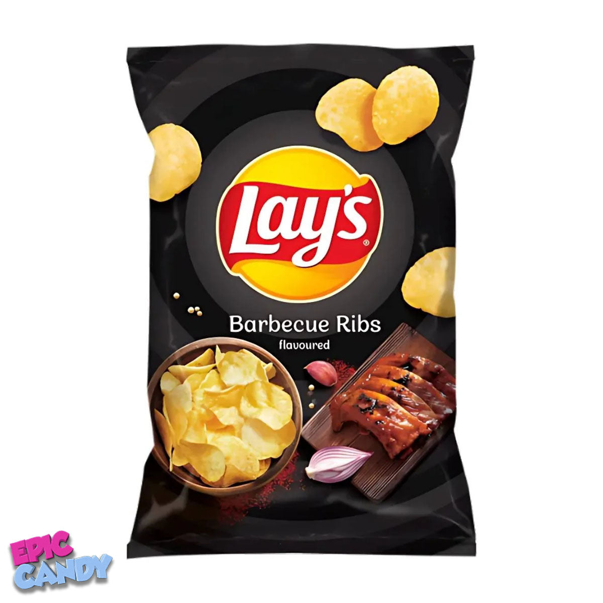 Lay's Barbecue Ribs Flavored Potato Chips - 130g