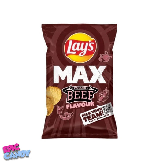 Lay's Max Pulled Beef Flavored Chips - 120g