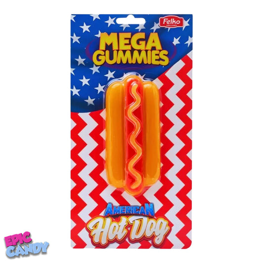 Mega Gummies American Hot Dog - Gummy Hot Dog Treats (120g)