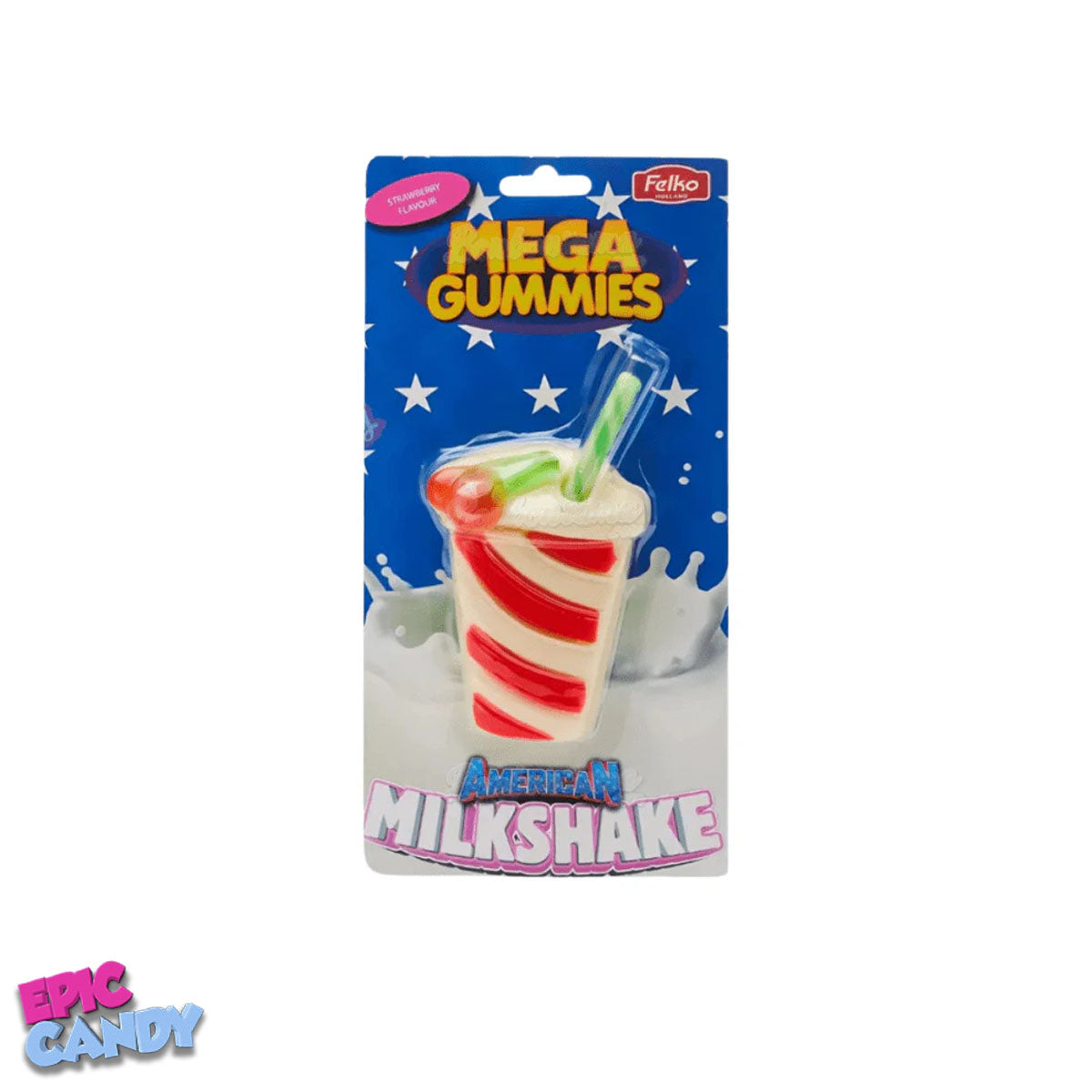 Mega Gummies American Milkshake - Gummy Milkshake Treats (120g)