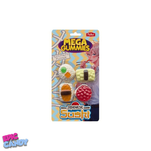 : Mega Gummies Japanese Sushi - Gummy Sushi Treats (120g)