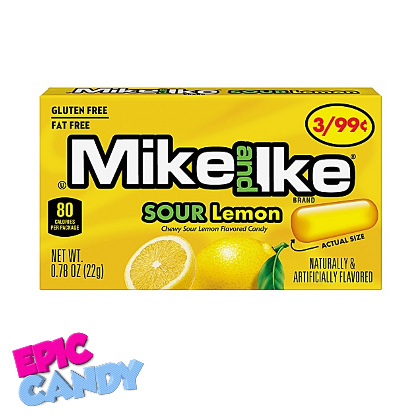 Mike and Ike Sour Lemon 22g – Tangy Lemon Delight in Every Bite!