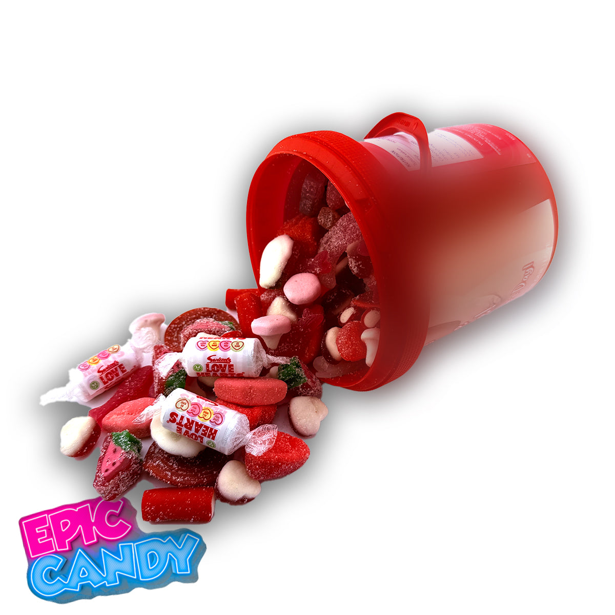 Valentines Themed Pick N Mix Sweet Bucket 800 g "you make my minge twinge".