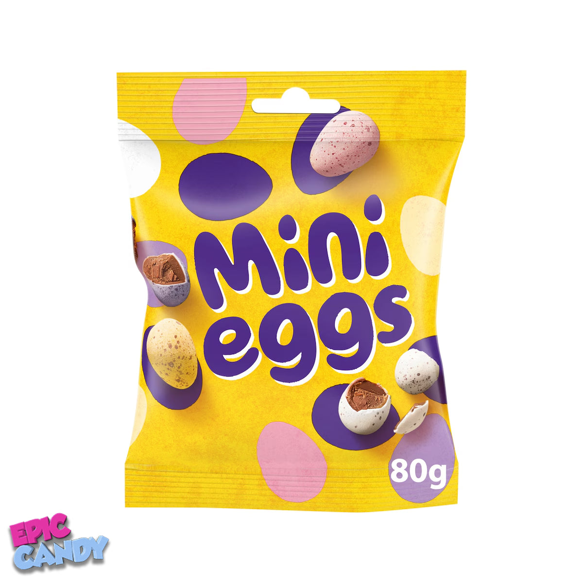 Cadbury Mini Eggs 80g Milk Chocolate Bag – Perfect for Snacking!