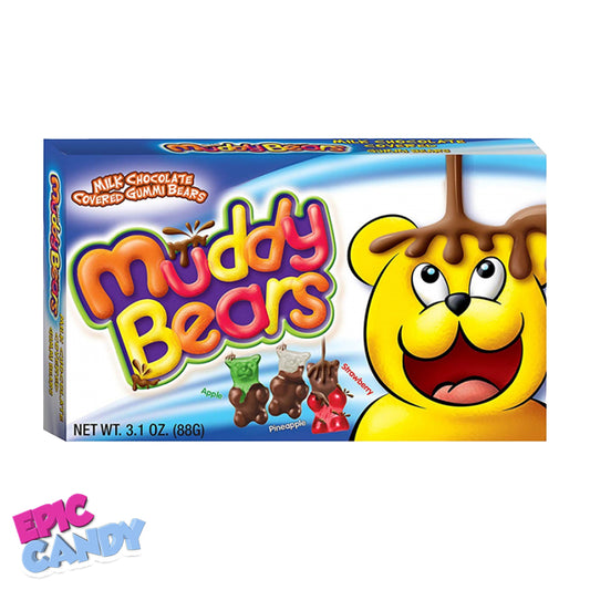 Muddy Bears Milk Chocolate Covered Gummi Bears Theatre Box 88g