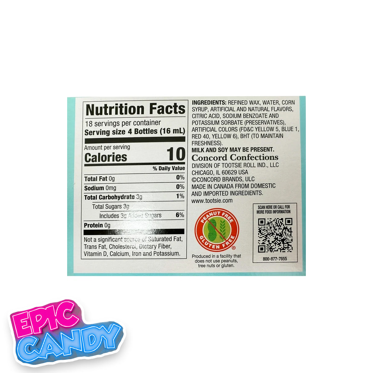 Nik-L-Nip Wax Candies (4 Pack) 39g