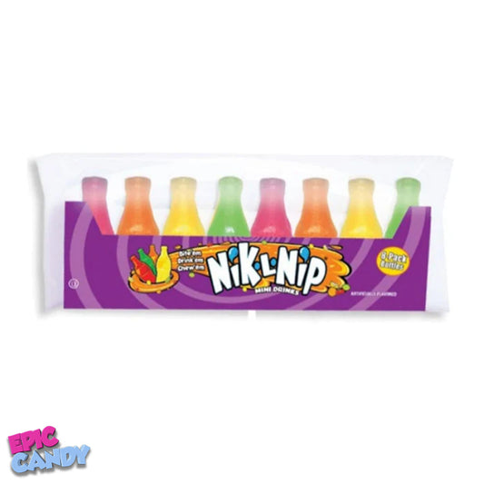 Nik L Nip Original Wax Bottles – 8 Pack – Fun, Sweet Candy Treats