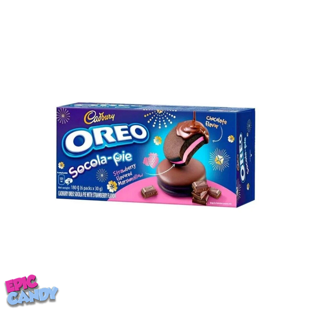 Cadbury Oreo Socola-Pie Strawberry 6 Pack x 30g
