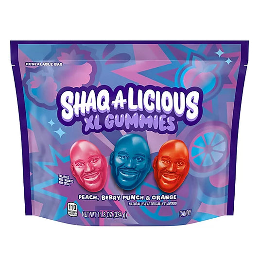 Shaq-A-Licious XL Gummies 334g – Big, Chewy, and Fruity Fun!