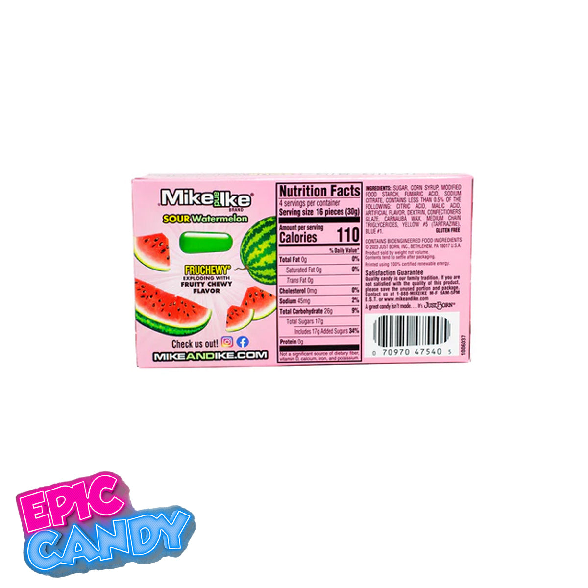 Mike and Ike — Sour Watermelon (120g)