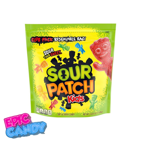 Sour Patch Kids – 1.58kg Family Size Bag | Bulk Fruity Sour Then Sweet Gummy Candy | USA Import