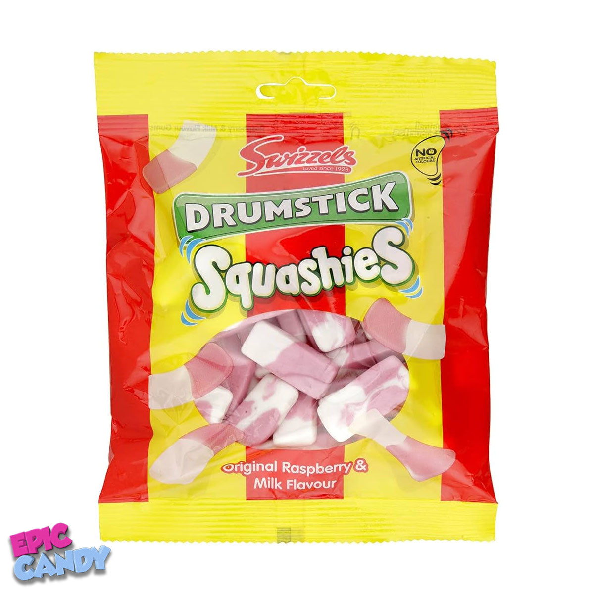 Swizzels Drumstick Squashies Original Raspberry & Milk Flavour – 140g