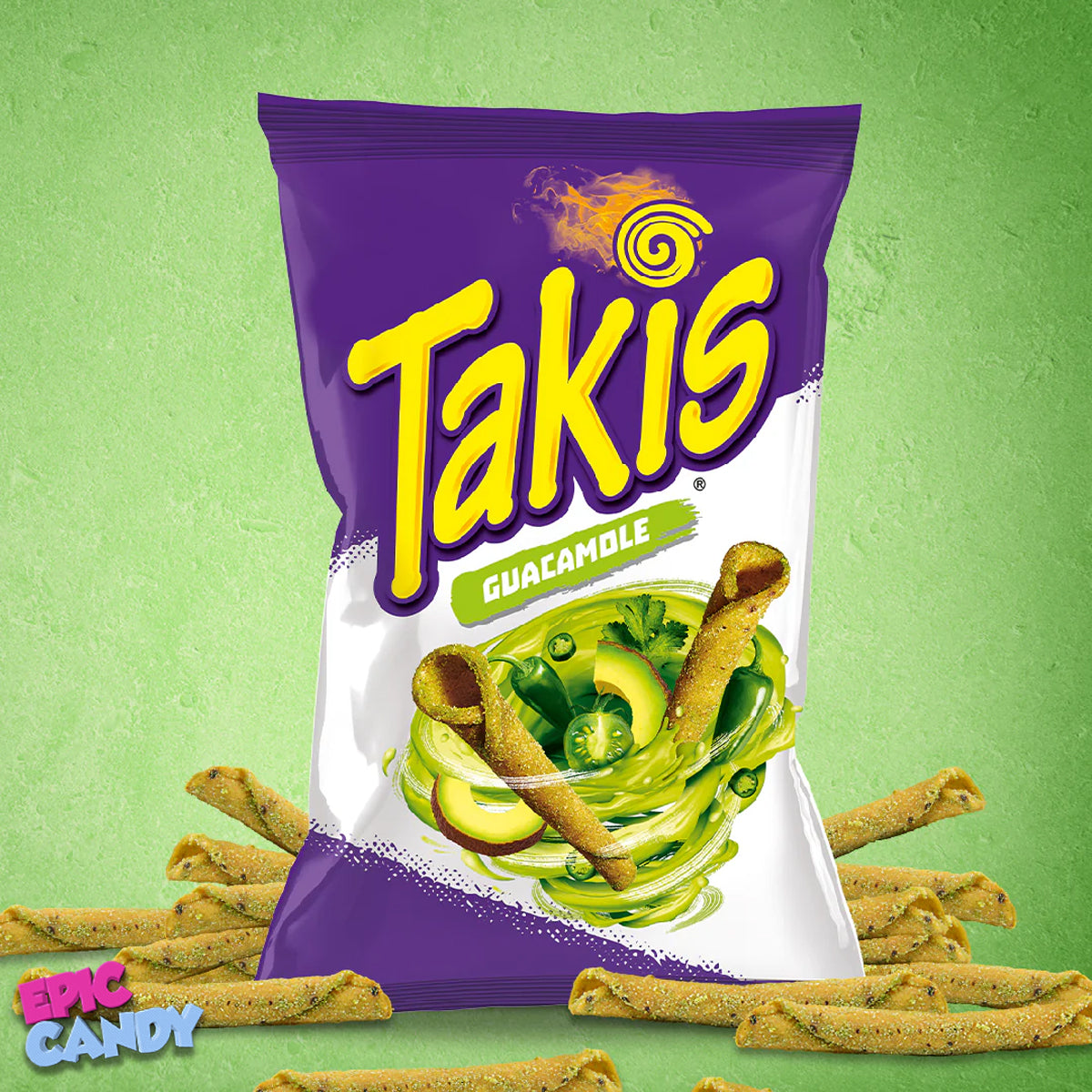 Barcel Takis Guacamole 92.3g - Spicy & Savory Tortilla Chips