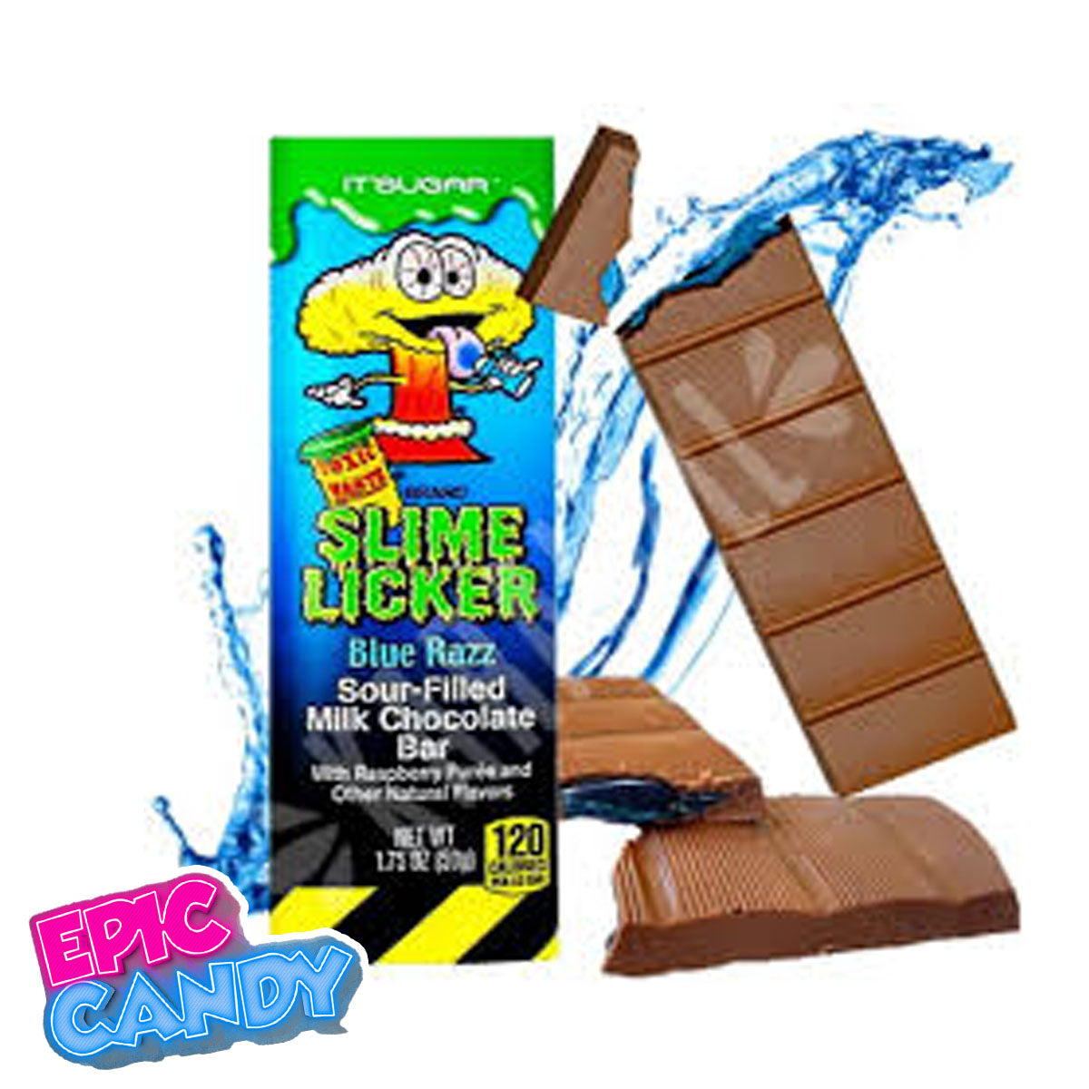 Toxic Waste Slime Licker — Milk Chocolate Bar — 50 g