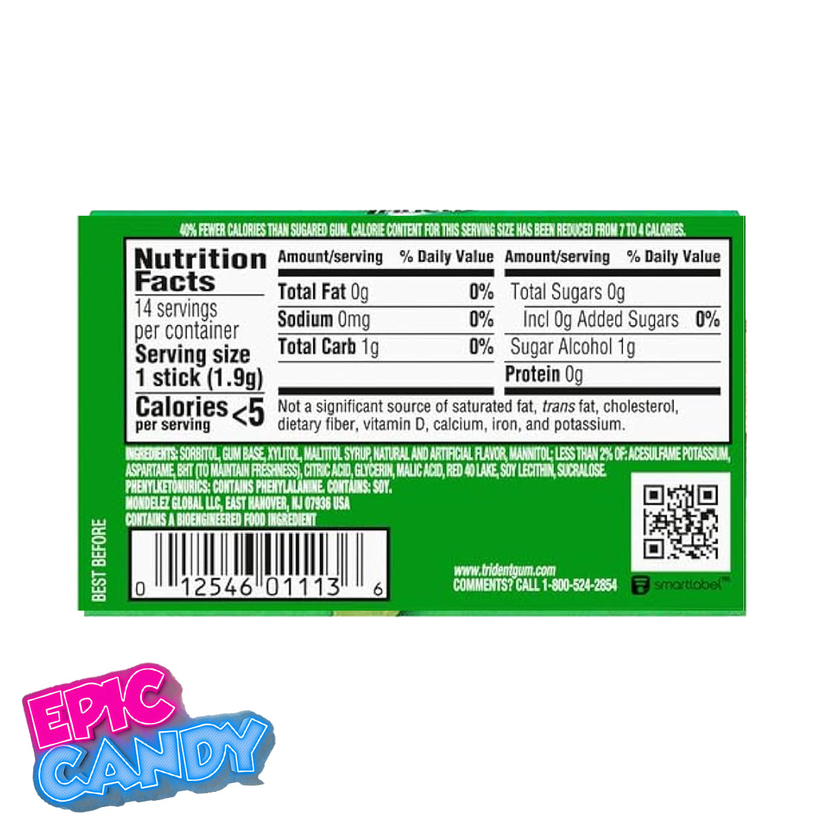 Trident Watermelon Twist Sugar Free Gum – 14 Sticks | Refreshing Chewing Gum | USA Import