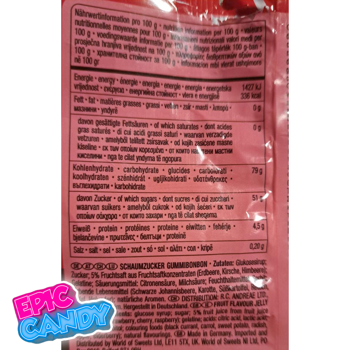 Trolli Red Fruits Mini Rings – 100 g | Fruity Gummy Rings Candy