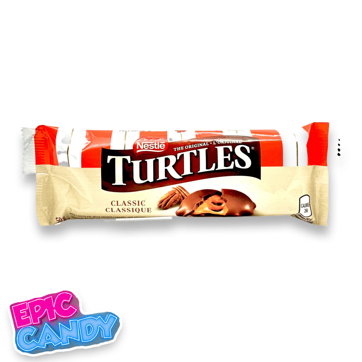 Nestlé Turtles Bar 50 g (Canada) – Milk Chocolate, Caramel & Pecans