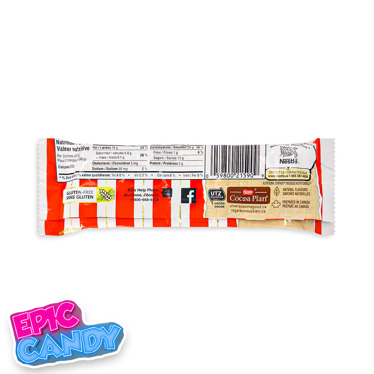 Nestlé Turtles Bar 50 g (Canada) – Milk Chocolate, Caramel & Pecans
