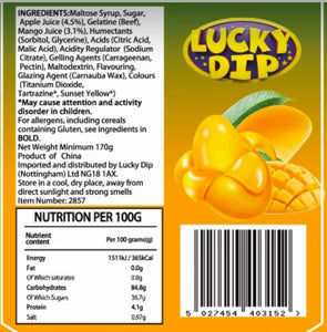 A Peel Gummy Mango Lucky Dip – 170g | Fun Mystery Gummy Candy Bag