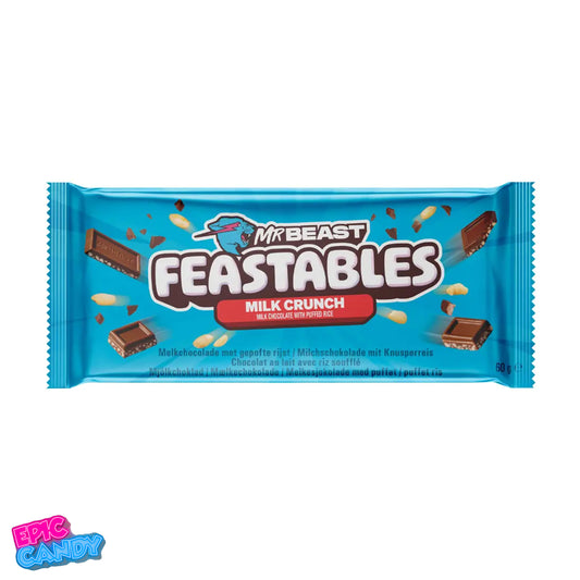 MrBeast Feastables Milk Crunch Chocolate Bar 60g