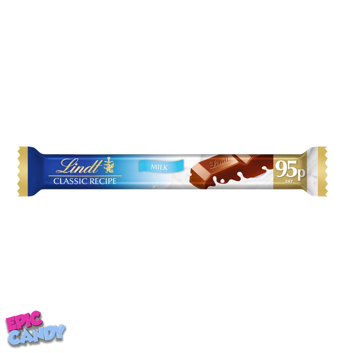 Lindt Classic Recipe Milk Chocolate Treat Bar – 37g | Smooth & Creamy Milk Chocolate