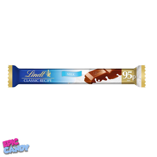 Lindt Classic Recipe Milk Chocolate Treat Bar – 37g | Smooth & Creamy Milk Chocolate
