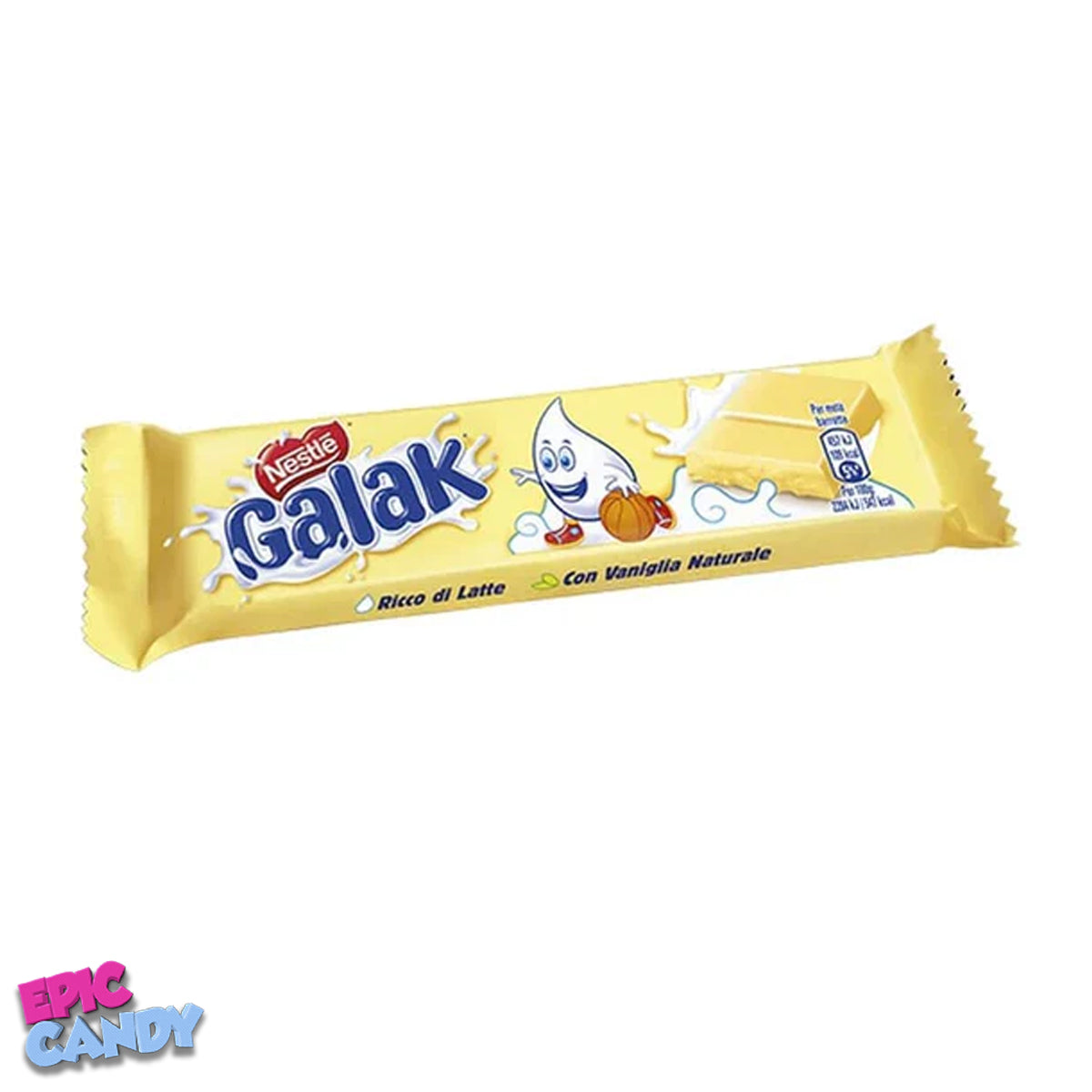 Galak Blanc White | Smooth and Creamy White Chocolate Bar 40g