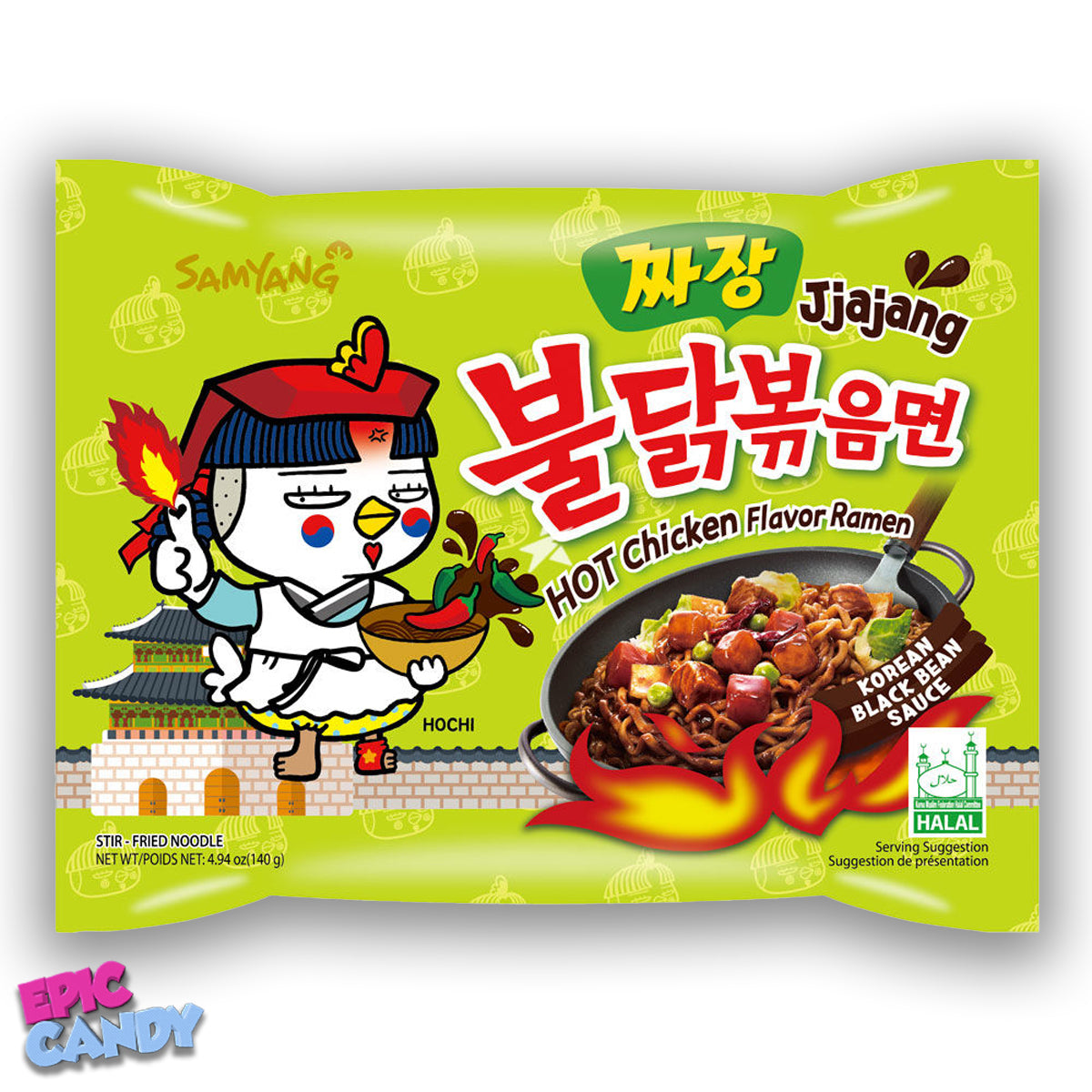 (Korean Black Bean Sauce) Jjajang Hot Chicken Flavour Ramen 135g