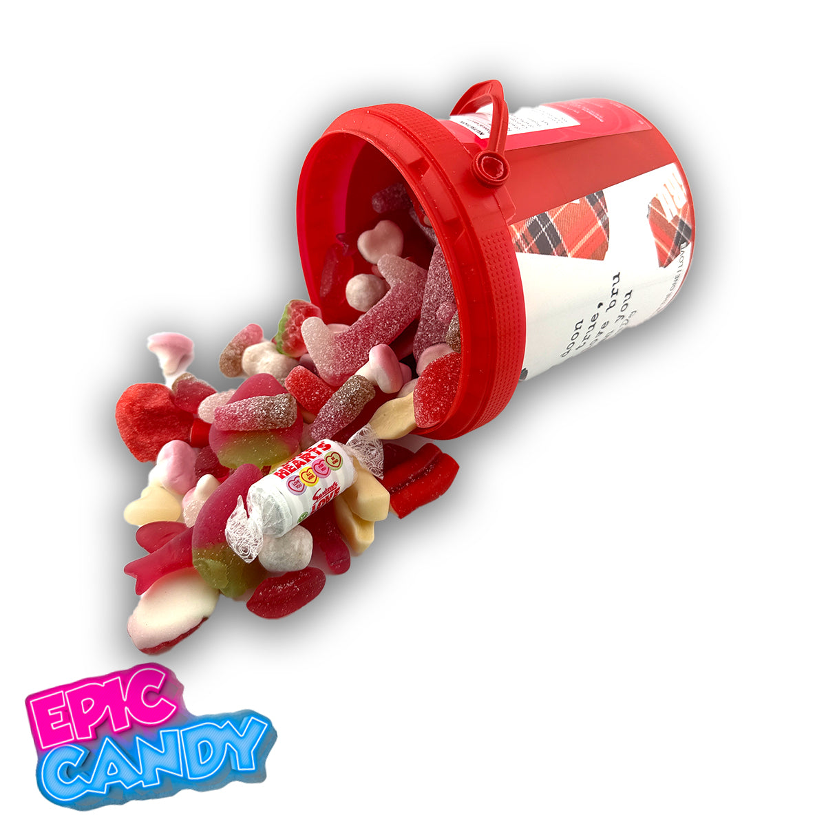 Valentines Themed Pick N Mix Sweet Bucket 800 g "I swear down it isnae true, I dinnae love bru mare than you".