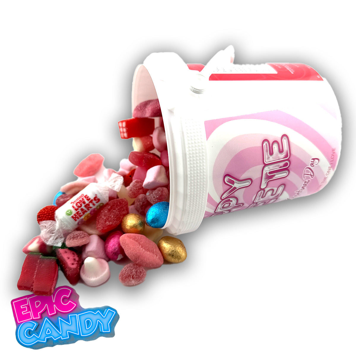 Valentines Themed Pick N Mix Sweet Bucket 800 g "Nippy sweetie"